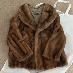 Luxurious Brown mink Fur Coat